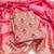 Women's pink unstitched thread sequence & embroidery fandy silk dress material (msmfc11596c)
