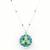 Multicolor stone pendant necklace in Sterling Silver