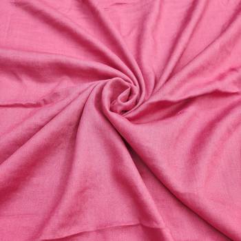 Women's pink thread sequence & embroidery fandy silk dress material 3