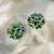 Multicolor stone Dangler earrings in sterling silver