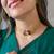 gold plated Multicolor choker necklace in sterling silver