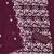 Women's purple unstitched heavy thread embroidery georgette dress material (cp9099ppl)