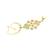 gold plated Multicolor hathphool in sterling silver