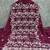 Women's purple unstitched heavy thread embroidery georgette dress material (cp9099ppl)