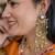 Gold plated chain earrings in sterling silver