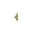 gold plated Green stone pendant necklace in sterling silver