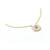 gold plated Pink stone pendant necklace in sterling silver