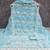 Women's sky blue unstitched heavy thread embroidery georgette dress material (cp9099sbl)