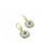 gold plated Blue stone hook earrings in sterling silver