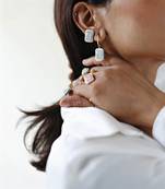 gold plated Blue stone stud earrings in sterling silver