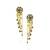 Gold plated chain earrings in sterling silver