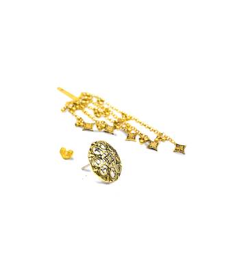 Gold plated chain earrings in sterling silver 3