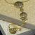Gold plated hathphool in sterling silver