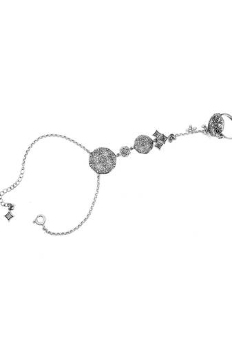 Silver plated hathphool in sterling silver