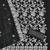 Women's black unstitched heavy thread embroidery georgette dress material (cp9100blk)