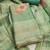Women's sea green unstitched designer printed embroidery simmer cotton silk dress material (msmfc11599c)