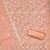 Women's peach unstitched heavy thread embroidery georgette dress material (cp9100pch)