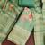 Women's sea green unstitched designer printed embroidery simmer cotton silk dress material (msmfc11599c)