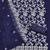 Women's royal blue unstitched heavy thread embroidery georgette dress material (cp9100rbl)