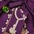 Women's purple unstitched heavy thread embroidery cotton dress material (mt662ppl)