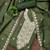 Women's green unstitched heavy thread embroidery cotton dress material (mt663grn)