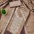 Women's grey unstitched heavy thread embroidery cotton dress material (mt663gry)