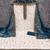 Women's white unstitched heavy zari embroidery georgette dress material (mt669blu)
