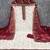 Women's white unstitched heavy zari embroidery georgette dress material (mt669mrn)