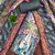 Women's multi print & daimond siroski work muslin cotton dress material