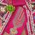 Women's pink unstitched digital print & fancy border chinnon dress material (rnx5046pnk)