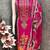 Women's pink unstitched digital print & fancy border chinnon dress material (rnx5046pnk)