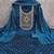 Women's blue unstitched weaving thread sequence embroidery modal butti jacquard dress material (rnx5047blu)