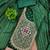 Women's green unstitched weaving thread sequence embroidery modal butti jacquard dress material (rnx5047grn)