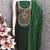 Women's green unstitched weaving thread sequence embroidery modal butti jacquard dress material (rnx5047grn)