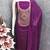 Women's purple unstitched weaving thread sequence embroidery modal butti jacquard dress material (rnx5047ppl)