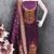 Women's purple unstitched weaving and fancy border organza jacquard dress material (rnx5048ppl)
