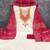 Women's white unstitched weaving thread sequence embroidery modal butti jacquard dress material (rnx5049mrn)