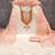 Women's white unstitched weaving thread sequence embroidery modal butti jacquard dress material (rnx5049pch)