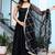 Elegant black anarkali dress with dupatta