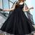 Elegant black anarkali dress with dupatta