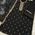 Elegant black cotton embroidered salwar suit with floral organza dupatta