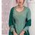 Elegant pastel green embroidered palazzo suit with heavy dupatta