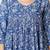Blue floral printed kurta set