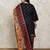 Black blossom floral printed patiala suit