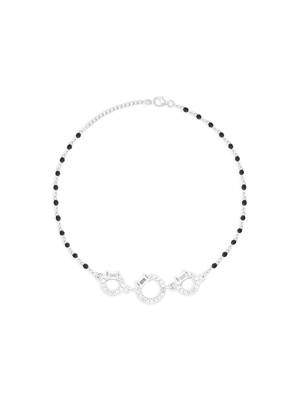Three-stone black beads bracelet 3