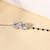 Twin solitaire black beads bracelet