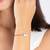 Twin solitaire black beads bracelet
