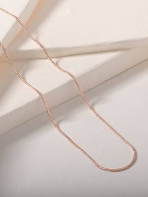Textured snake chain necklace 1