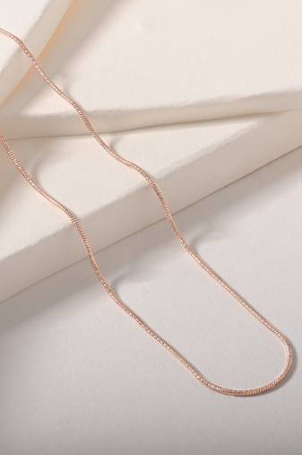 Textured snake chain necklace
