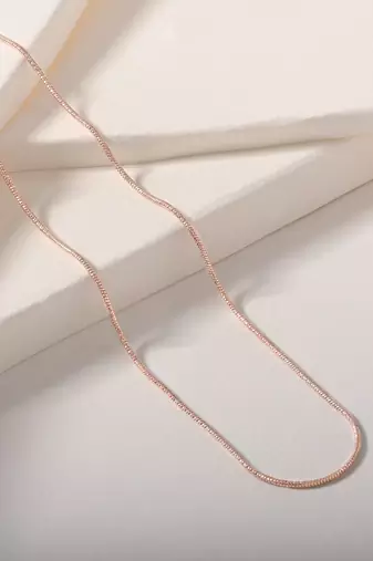 Textured snake chain necklace